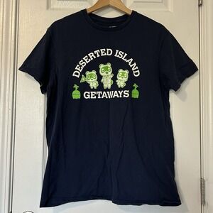 Animal Crossing Deserted Island Getaways Blue‎ Short Sleeve T-Shirt